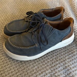 Clarks Navy Boat Shoes for Men